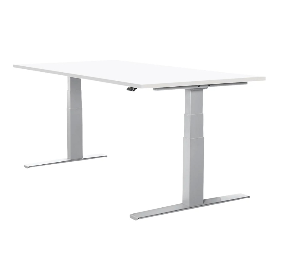 Schreibtisch_109621-GM20 Select Schreibtisch LOGIN, elektrisch höhenverstellbar (weiß oder lichtgrau)