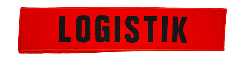 Rückenschild gestickt