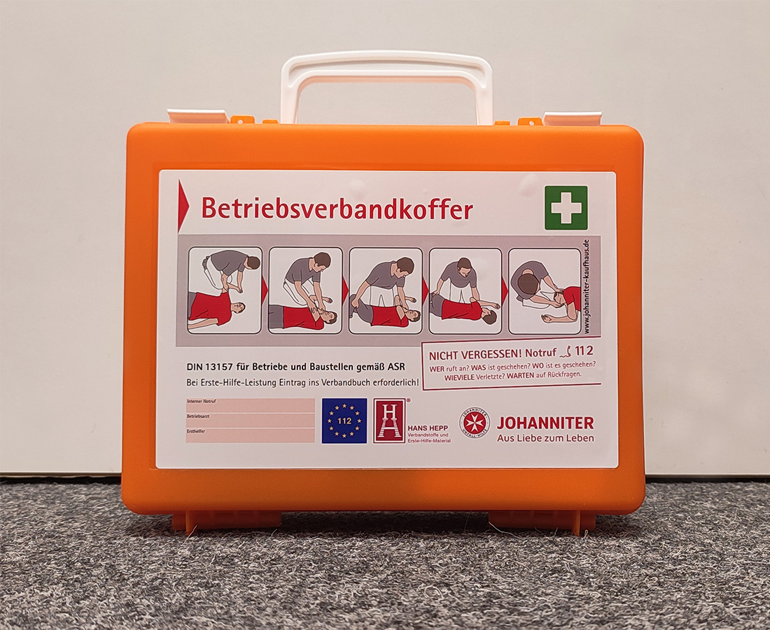 JUH Betriebsverbandkasten nach DIN 13 157