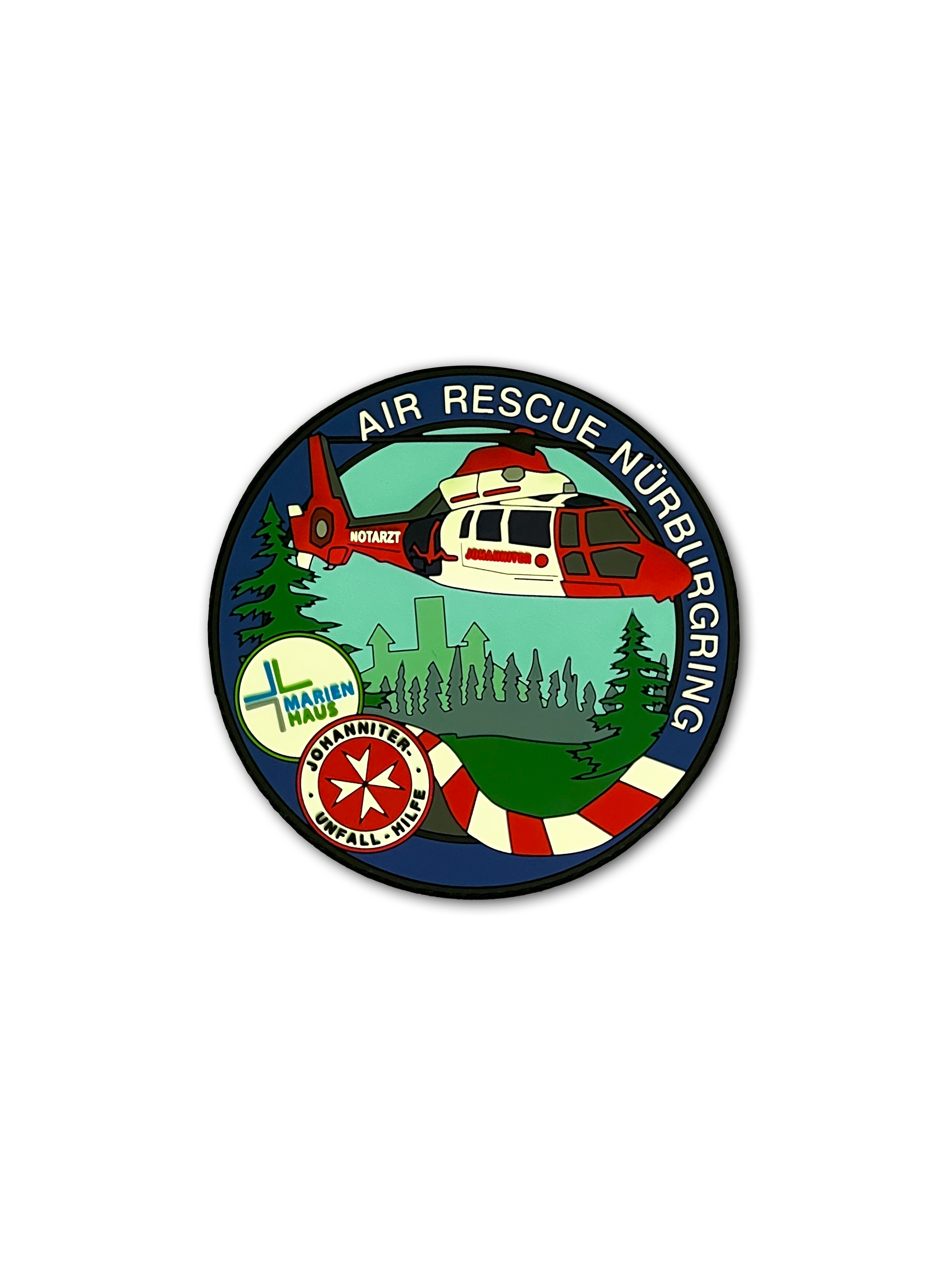 Rubber-ARN Rubber-Fan-Patch Air Rescue Nürburgring Johanniter Luftrettung