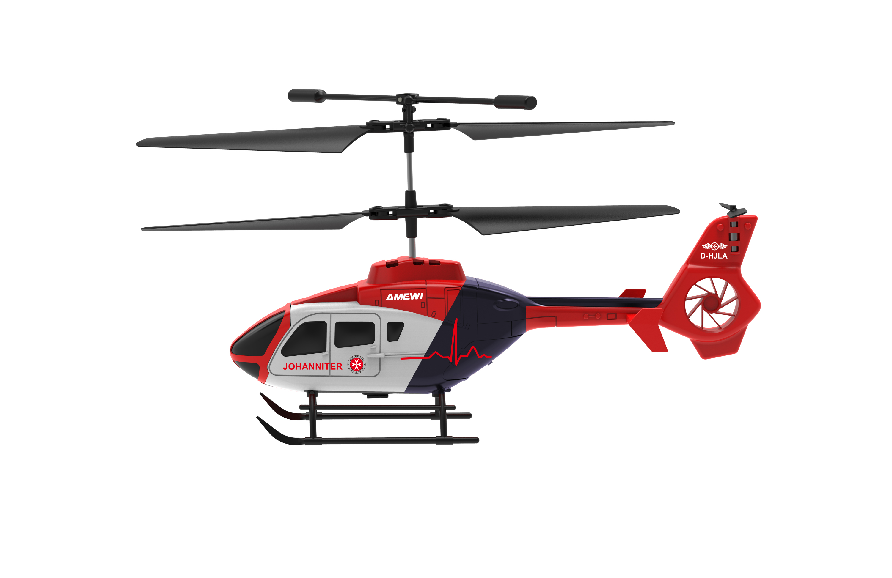 Amewi Koaxial Mini-Hubschrauber Johanniter