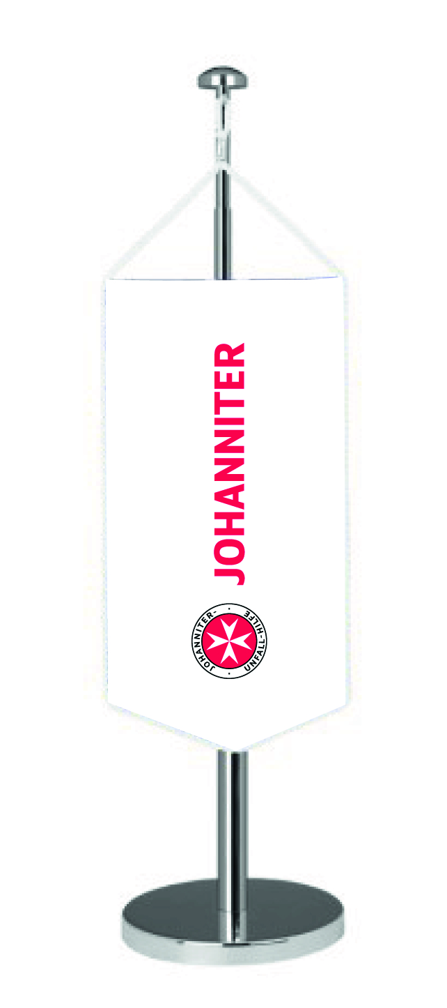 Tischwimpel_Ansicht Tischwimpel JUH