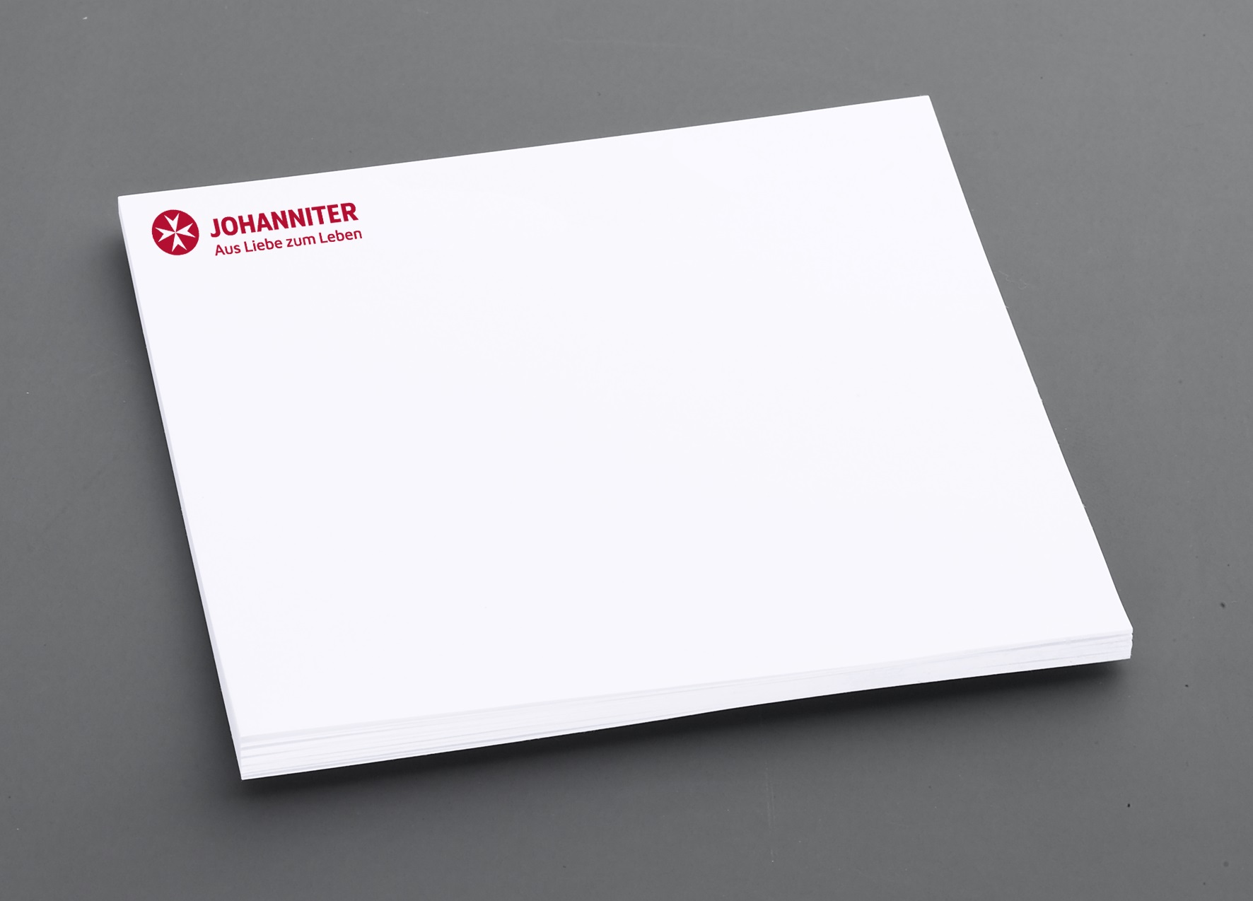 850957 Haftnotizblock Johanniter GmbH/Seniorenhäuser ( 50 Stück)