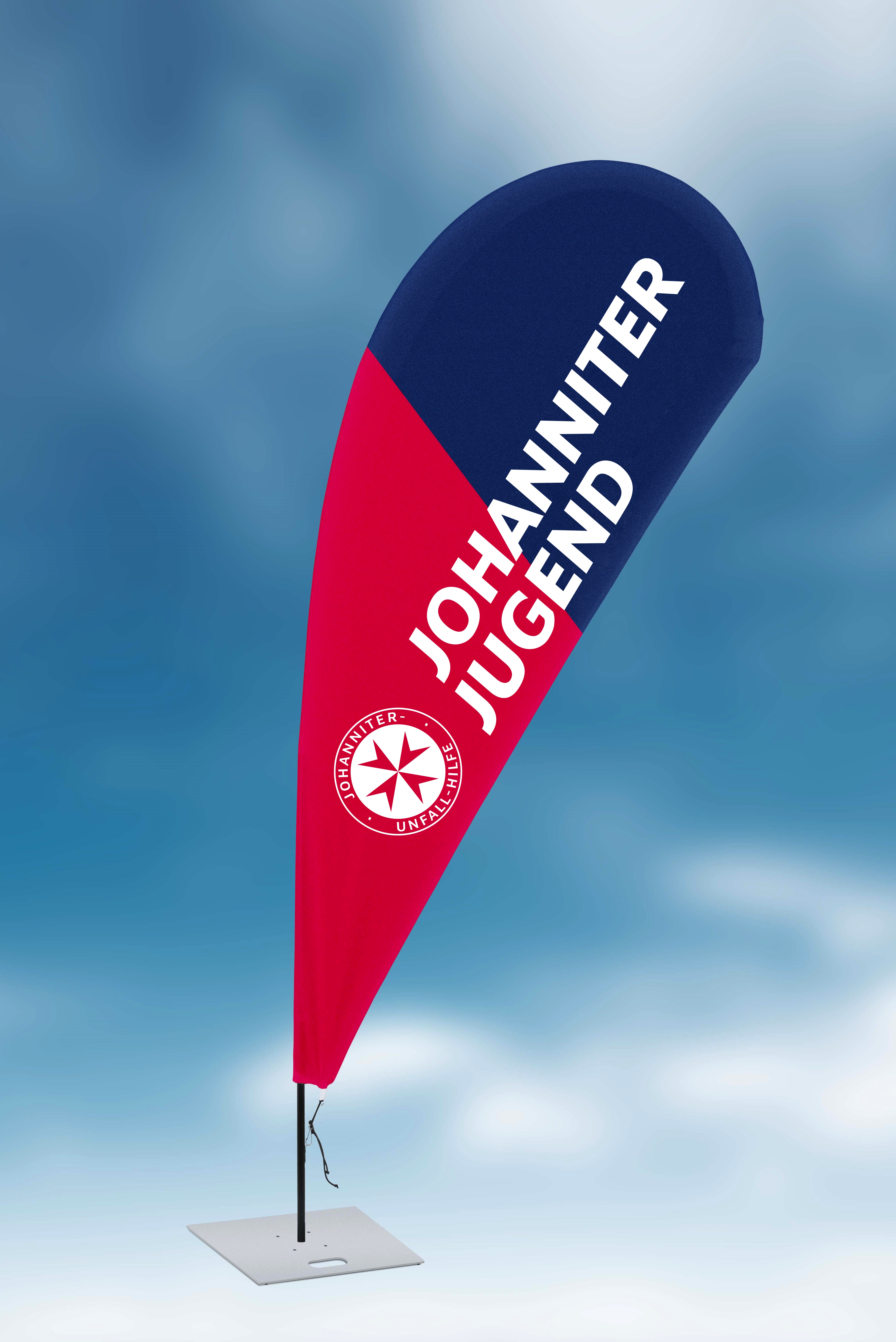 Johanniter-BF Jugend-Bowflag 75 x 175 cm