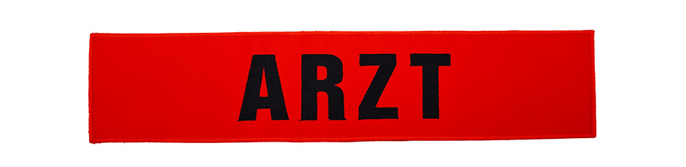 Rückenschild gestickt