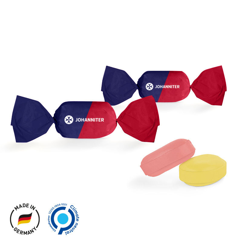 Bonbons mit Logo der Johanniter GmbH / Seniorenhäuser