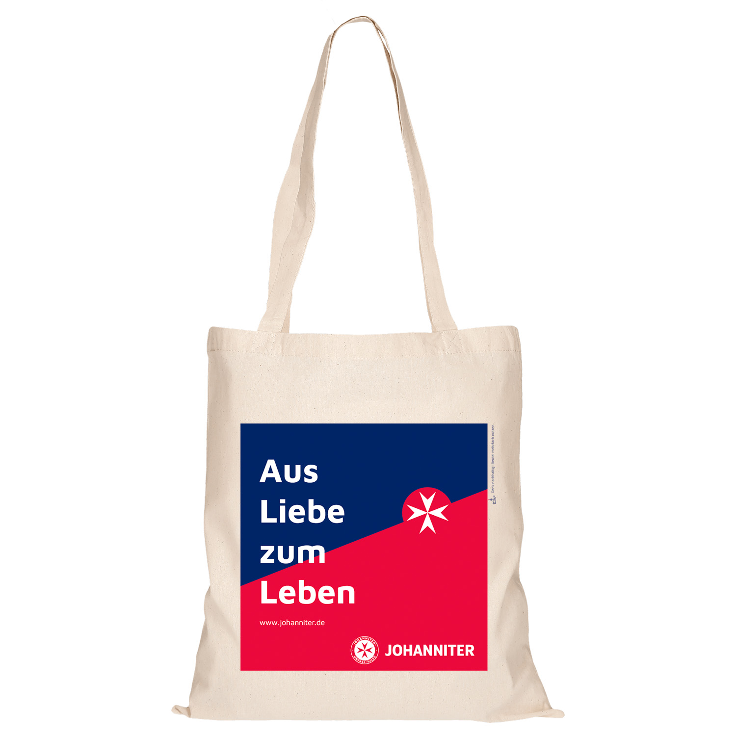 Baumwolltasche Baumwolltasche natur JUH (25 Stück)