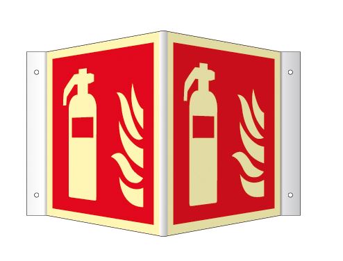 6fedf5b32bfc28b2b8f88d227bd2eb30 Winkelschild "Feuerlöscher"