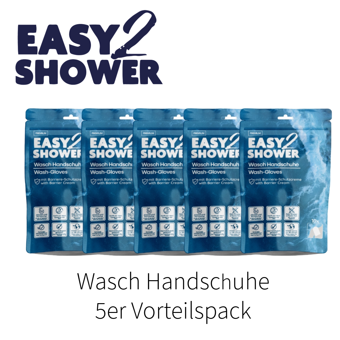 Easy2Shower Wasch Handschuhe (5 Stück)