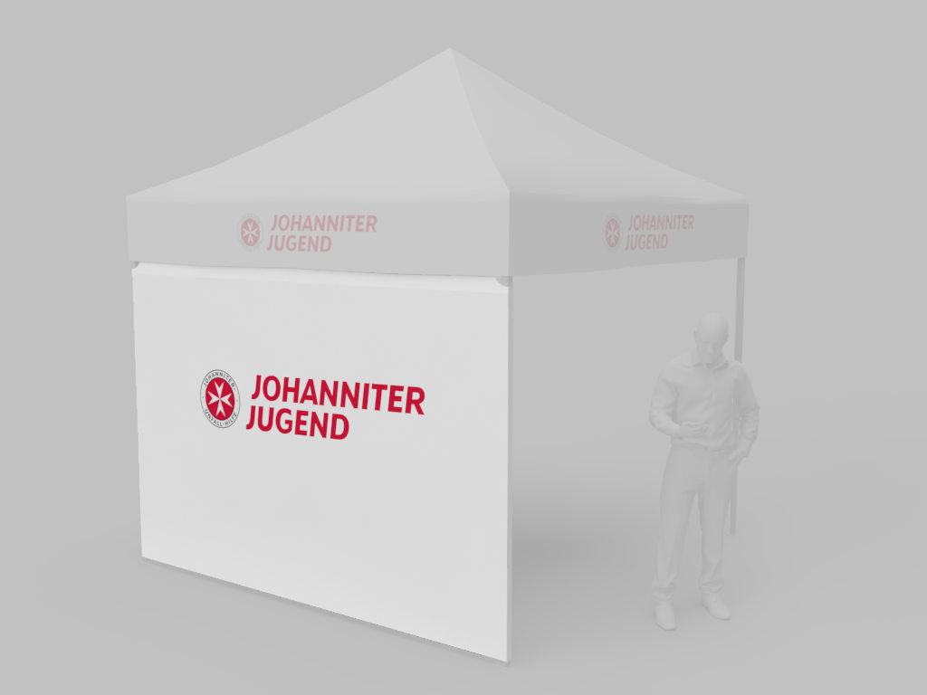 Rück- oder Seitenwand für Faltzelt 3x3m "Jugend"/"JUH"
