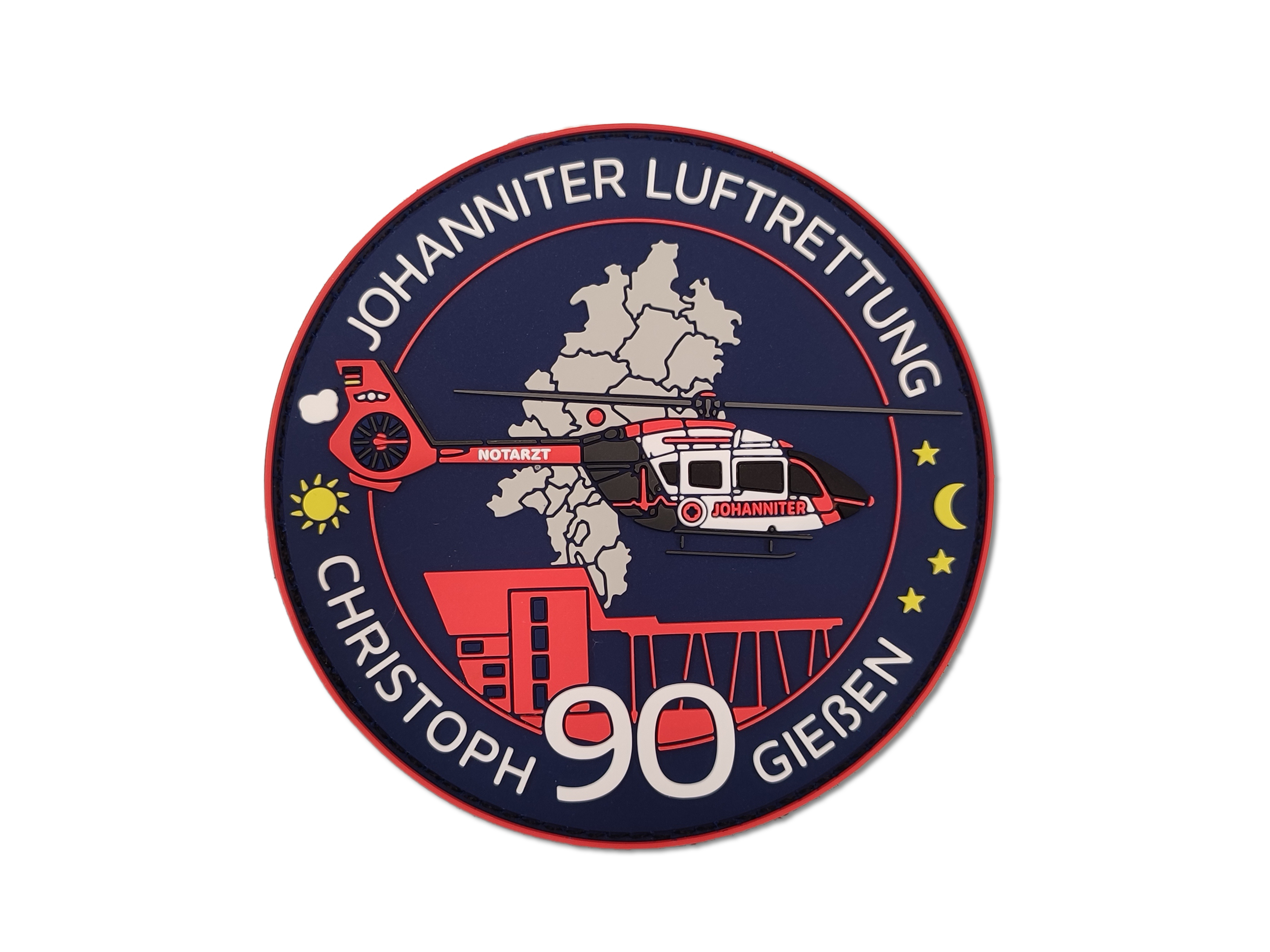 Rubber-Fan-Patch CH 90 Gießen Johanniter Luftrettung