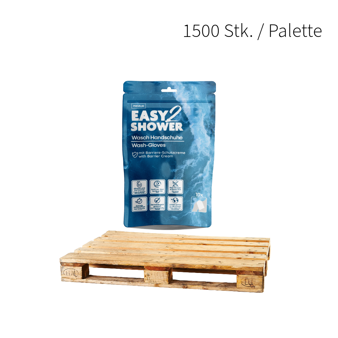Easy2Shower Wasch Handschuhe (1.500 Stück/Palette)