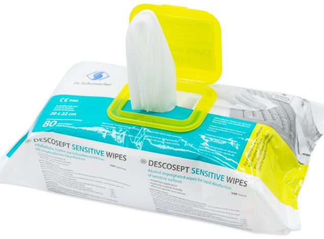 Descosept Sensitive Wipes 9 Flowpacks